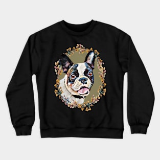 Boston Terrier - Floral Crewneck Sweatshirt